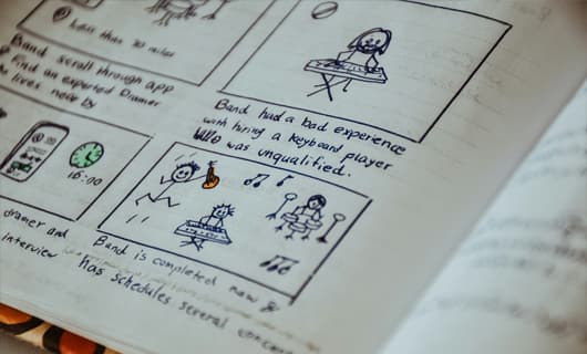 Storyboard sketches